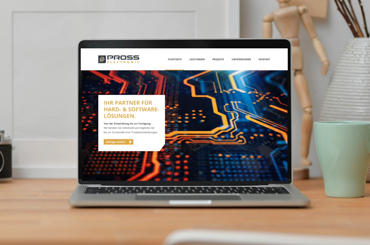 Der Zeit angepasst – Webdesign und Corporate Design-Relaunch für Pross Electronic, Metzingen